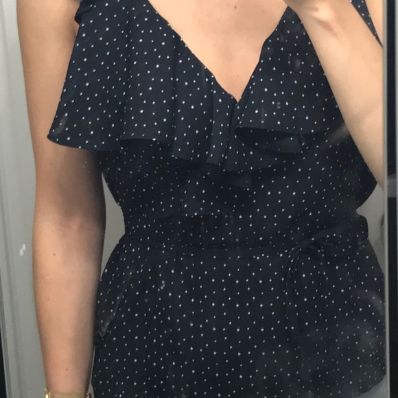 Navy star wrap top - Picture 3 of 4